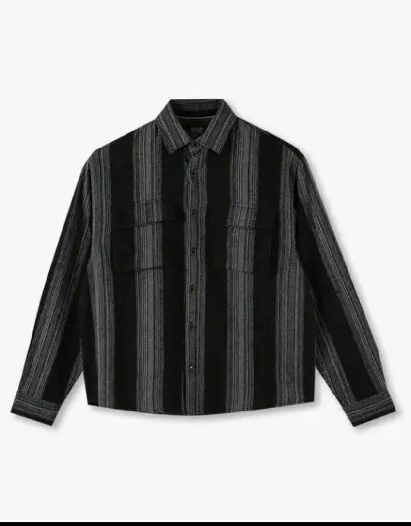 alt="premium black checks shirt"